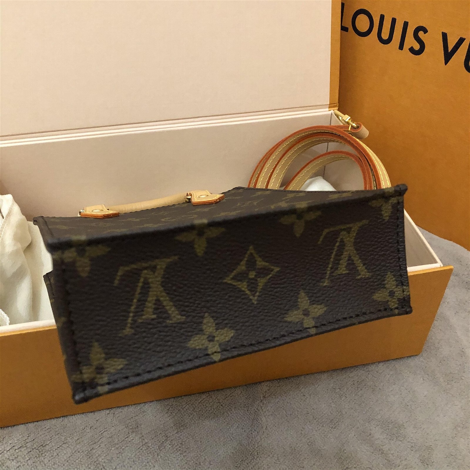 Louis Vuitton Petit Sac Plat Mini Tote Bag