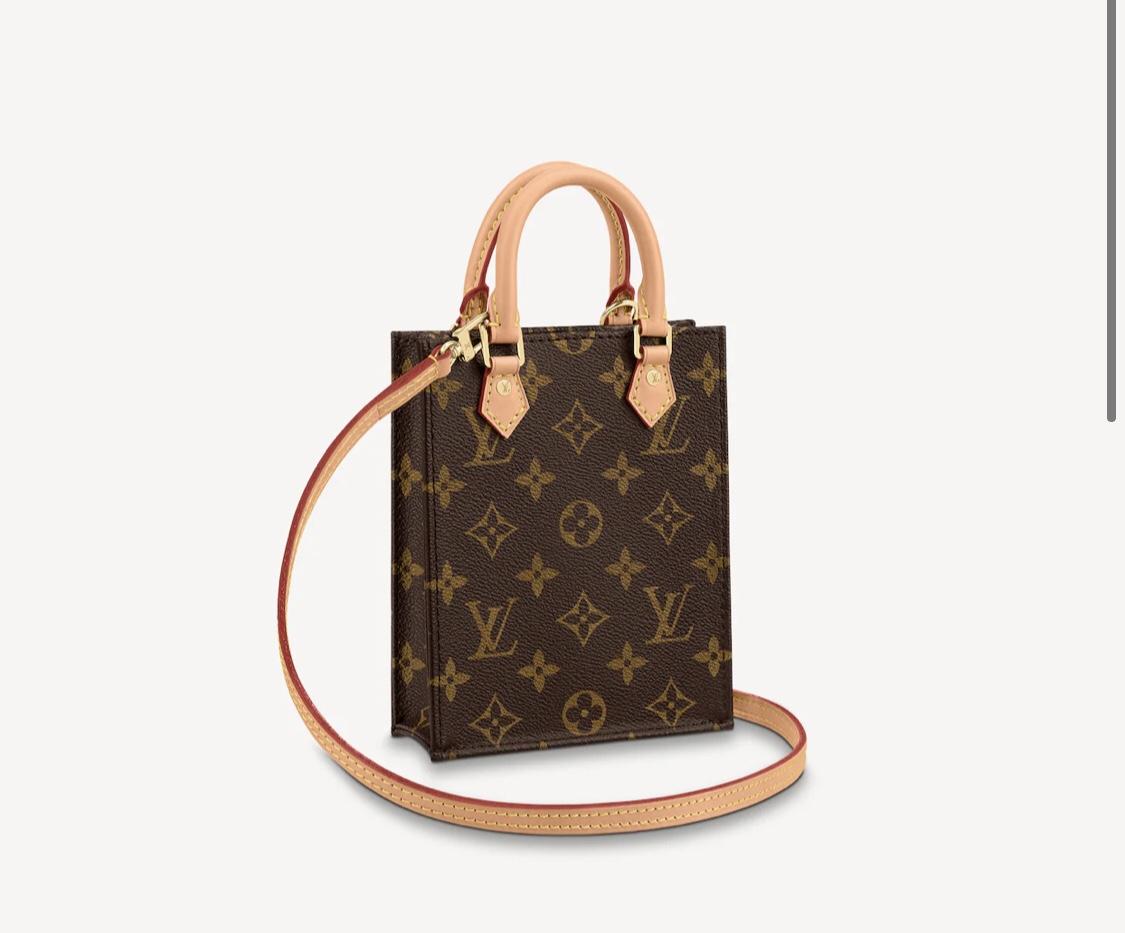 Louis Vuitton Petit Sac Plat Mini Tote Bag