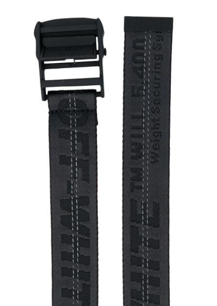 Off-White industrial logo belt cheap belt black men 
