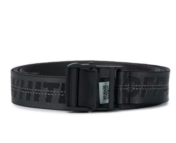 Off-White industrial logo belt cheap belt black men  2