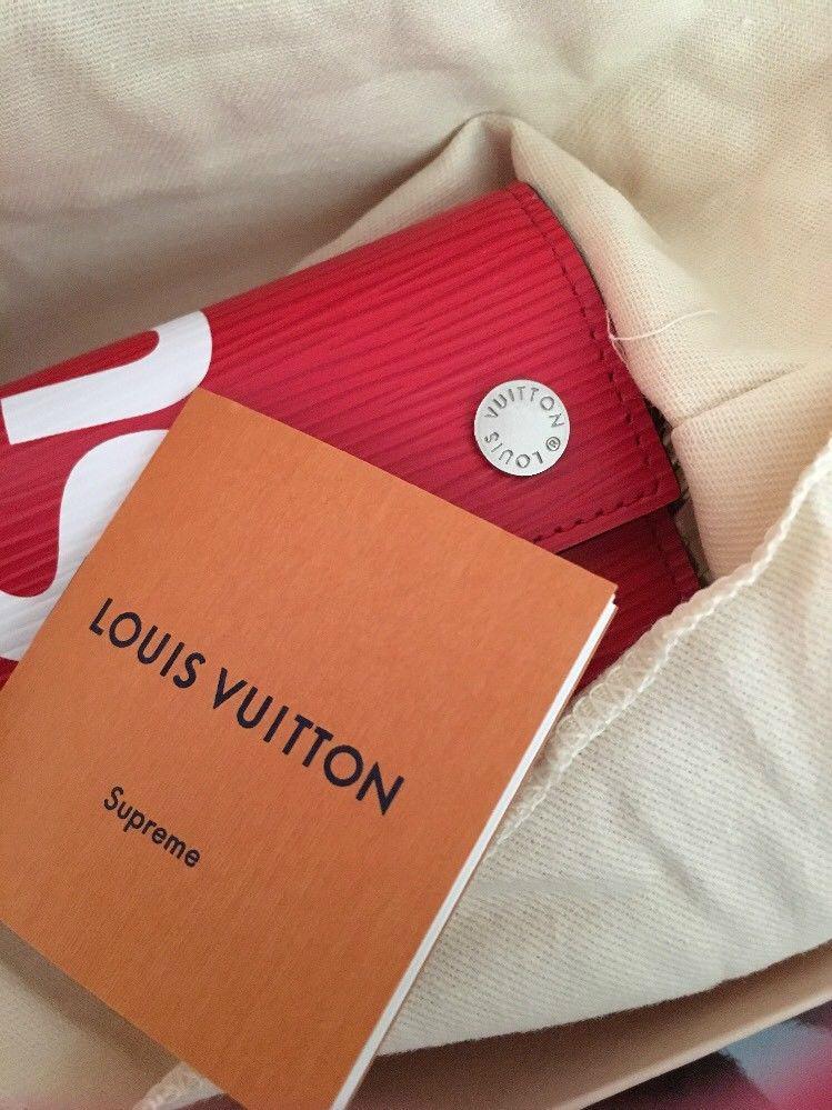 Louis Vuitton x Supreme Epi Leather red Chain Wallet