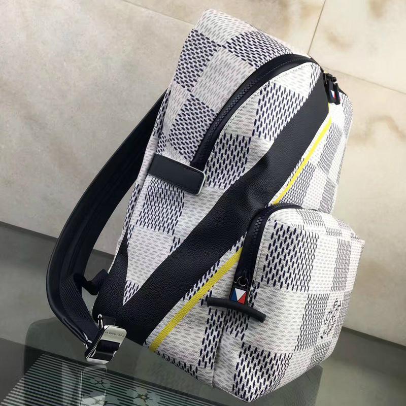 Louis Vuitton LV Damier Cobalt Canvas Mens America's Cup Apollo backpack 