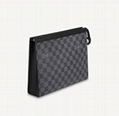 LOUIS VUITTON POCHETTE VOYAGE MM  LV Monogram Eclipse canvas Clutc