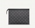 LOUIS VUITTON POCHETTE VOYAGE MM  LV Monogram Eclipse canvas Clutc