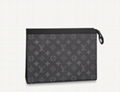 LOUIS VUITTON POCHETTE VOYAGE MM  LV Monogram Eclipse canvas Clutc