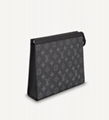 LOUIS VUITTON POCHETTE VOYAGE MM  LV Monogram Eclipse canvas Clutc