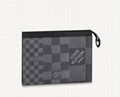 LOUIS VUITTON POCHETTE VOYAGE MM  LV Monogram Eclipse canvas Clutc