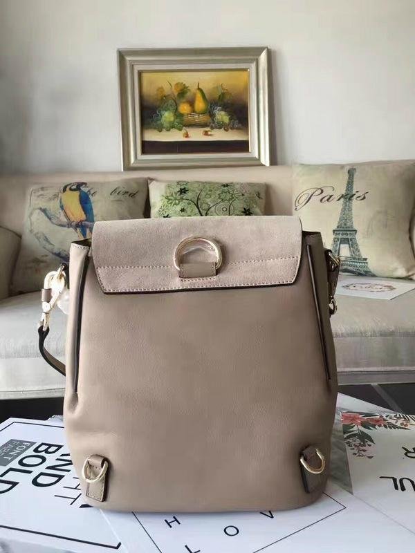 CHLOE Faye small leather and suede backpack 