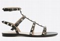 Valentino Rockstud Leather Ankle Strap Sandal 