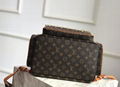 Louis Vuitton TRIO BACKPACK LV M44658 Monogram Gold Chain Purse for men