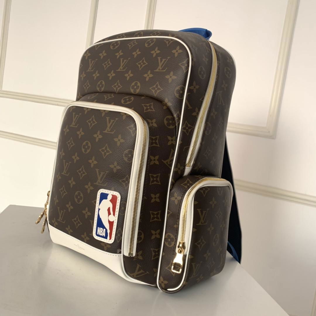               LVXNBA NEW BACKPACK     BA logo canvas classic backpacks 4