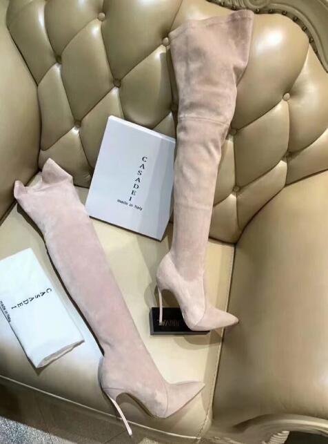 Casadei suede evening Thigh High Boots Women over the knee boot 3