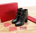 Valentino Rockstud Leather Ankle Boots