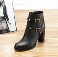 Valentino Rockstud Leather Ankle Boots