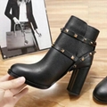 Valentino Rockstud Leather Ankle Boots