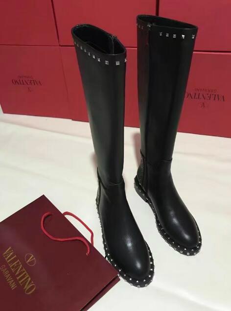 Valentino 20mm soul rockstud leather knee boots 