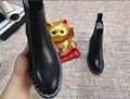 Valentino 20mm soul rockstud leather flat boots 
