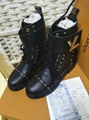 Louis Vuitton ROCKABILY RANGER boots LV Women Leather stud Boots