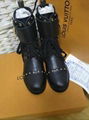 Louis Vuitton ROCKABILY RANGER boots LV Women Leather stud Boots