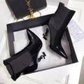 Saint Laurent Opium logo heel patent