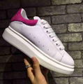 Alexander Mcqueen Raised sole low top leather trainers 