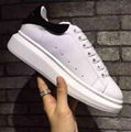 Alexander Mcqueen Raised sole low top leather trainers 