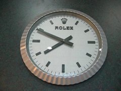 Fashion Rare Rolex Wall Clock Silver Cheap Rolex clocks sale 
