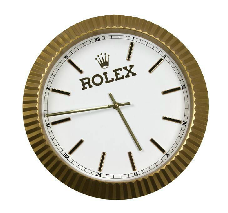 Fashion Rare Rolex Wall Clock Silver Cheap Rolex clocks sale  3