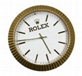 Fashion Rare Rolex Wall Clock Silver Cheap Rolex clocks sale 