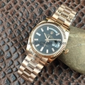 Rolex Datejust Yellow Gold & Steel & Diamond Dial Watch Red