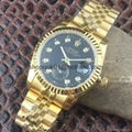 Rolex Datejust Yellow Gold & Steel & Diamond Dial Watch Red 11