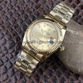 Rolex Datejust Yellow Gold & Steel & Diamond Dial Watch Red 14