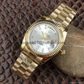 Rolex Datejust Yellow Gold & Steel & Diamond Dial Watch Red 15