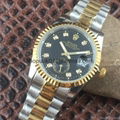 Rolex Datejust Yellow Gold & Steel & Diamond Dial Watch Red 16