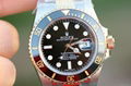 ROLEX MENS SUBMARINER BLACK CERAMIC 18K