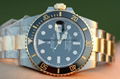 ROLEX MENS SUBMARINER BLACK CERAMIC 18K GOLD & STAINLESS 116613  2