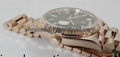 2015 Rolex 18K Rose Gold Day Date 40mm President baguette chocolate 228235 