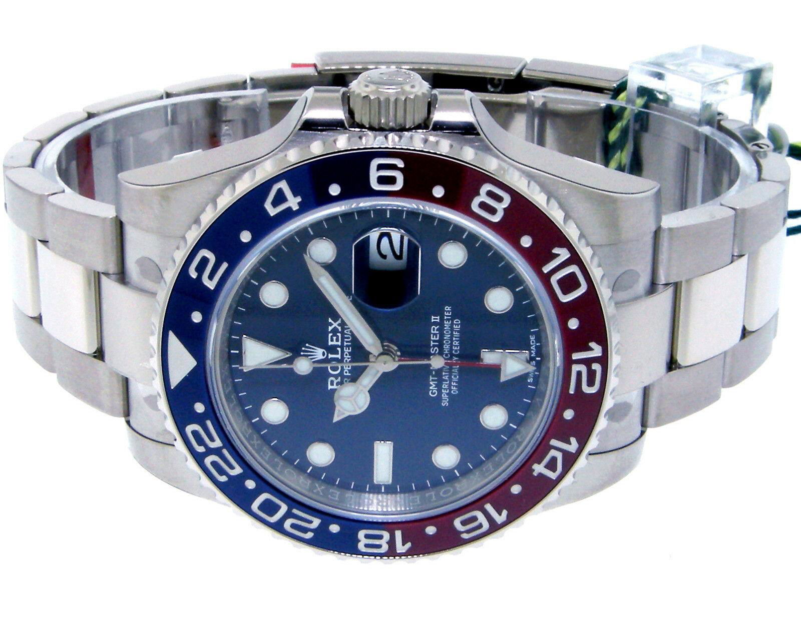 Rolex GMT Master II PEPSI 116719 BLRO Ceramic Bezel 18K White Gold Box Papers 4