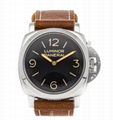 Panerai Luminor 1950 Manual 47mm Steel Mens Strap Watch PAM 372