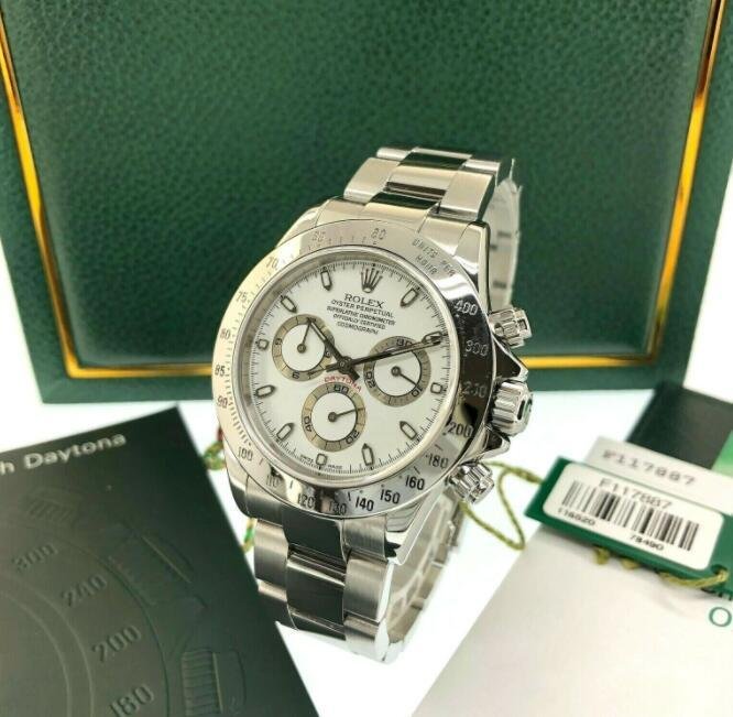 Rolex Cosmograph Daytona 40mm Stainless Steel White Dial 116520 4