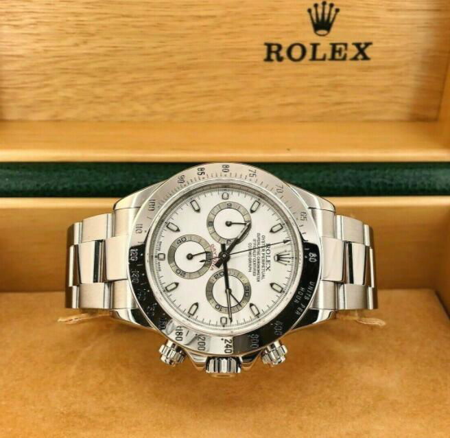 Rolex Cosmograph Daytona 40mm Stainless Steel White Dial 116520 5