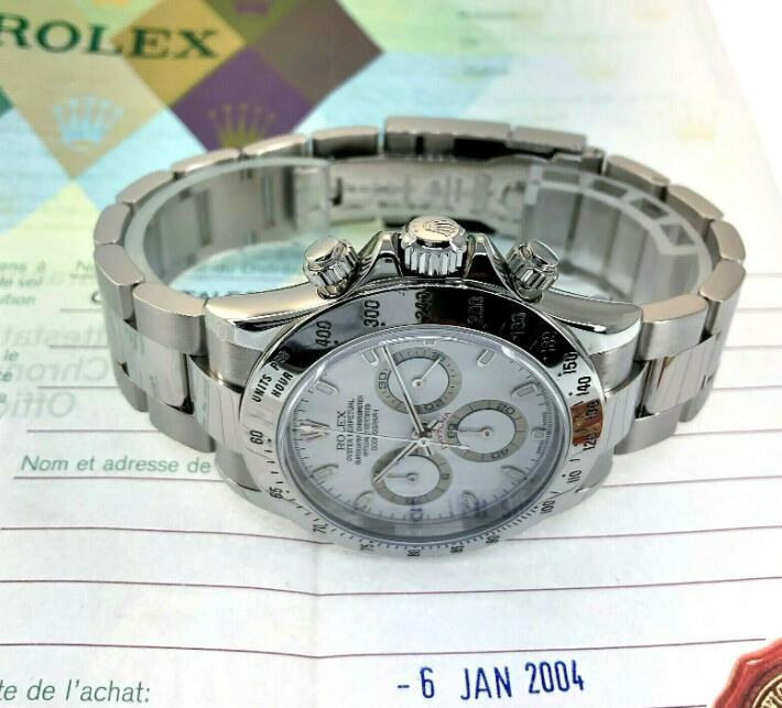 Rolex Cosmograph Daytona 40mm Stainless Steel White Dial 116520