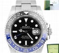 ROLEX NEW GMT MASTER II 2 TWO STAINLESS STEEL WATCH 2015 BLUE BLACK BRUZER