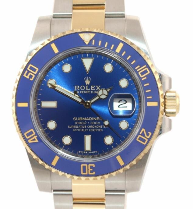 Rolex Submariner Blue Ceramic 116613LB Two Tone Gold Watch Box 3