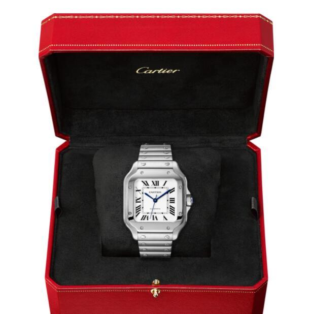 CARTIER SANTOS DE CARTIER WATCH MEDIUM MEN AUTOMATIC MOVEMENT STEEL WATCHES 2