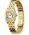 Cartier Panthere SMALL QUARTZ MOVEMENT YELLOW GOLD Ladies fashion watches 