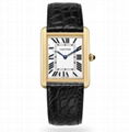 CARTIER TANK SOLO WATCH EXTRA LARGE MODEL AUTOMATIC  STEEL LEATHER WATCH 