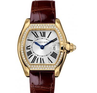 Cartier Roadster Ladies 18K Yellow Gold Diamond Watch WE500160 4