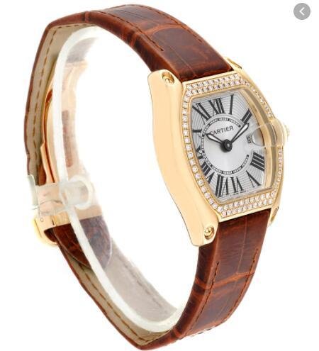 Cartier Roadster Ladies 18K Yellow Gold Diamond Watch WE500160 5
