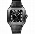 Cartier Santos de Cartier Large ADLC Black Dial & Strap Men's Automatic Watch 1